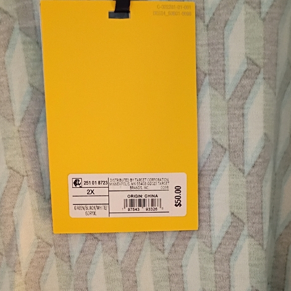 Diane Von Furstenberg Green and Black Patterned Wrap Dress - Picture 5 of 5